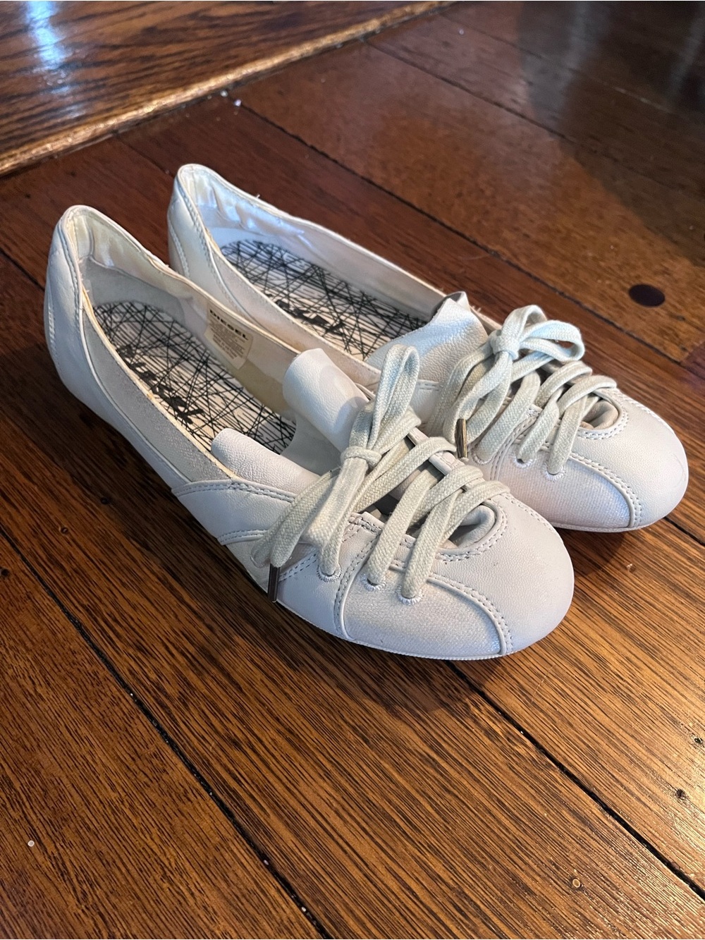 Diesel Lace-Up Sneaker Ballet Flats